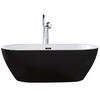 BADEWANNE FREISTEHEND 80x170x59 cm schwarz Nevis - Schwarz, Kunststoff (80/59/170cm) - Beliani