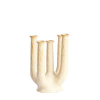 VAZE Leonjo Braun 22/16.5/30 cm - Braun, Keramik (30cm) - Light & Living