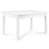 ESSTISCH CENARE Klappbarer, Buchenholz/Laminat, weiß - Weiß, Holz (90/160/78cm) - KONSIMO®