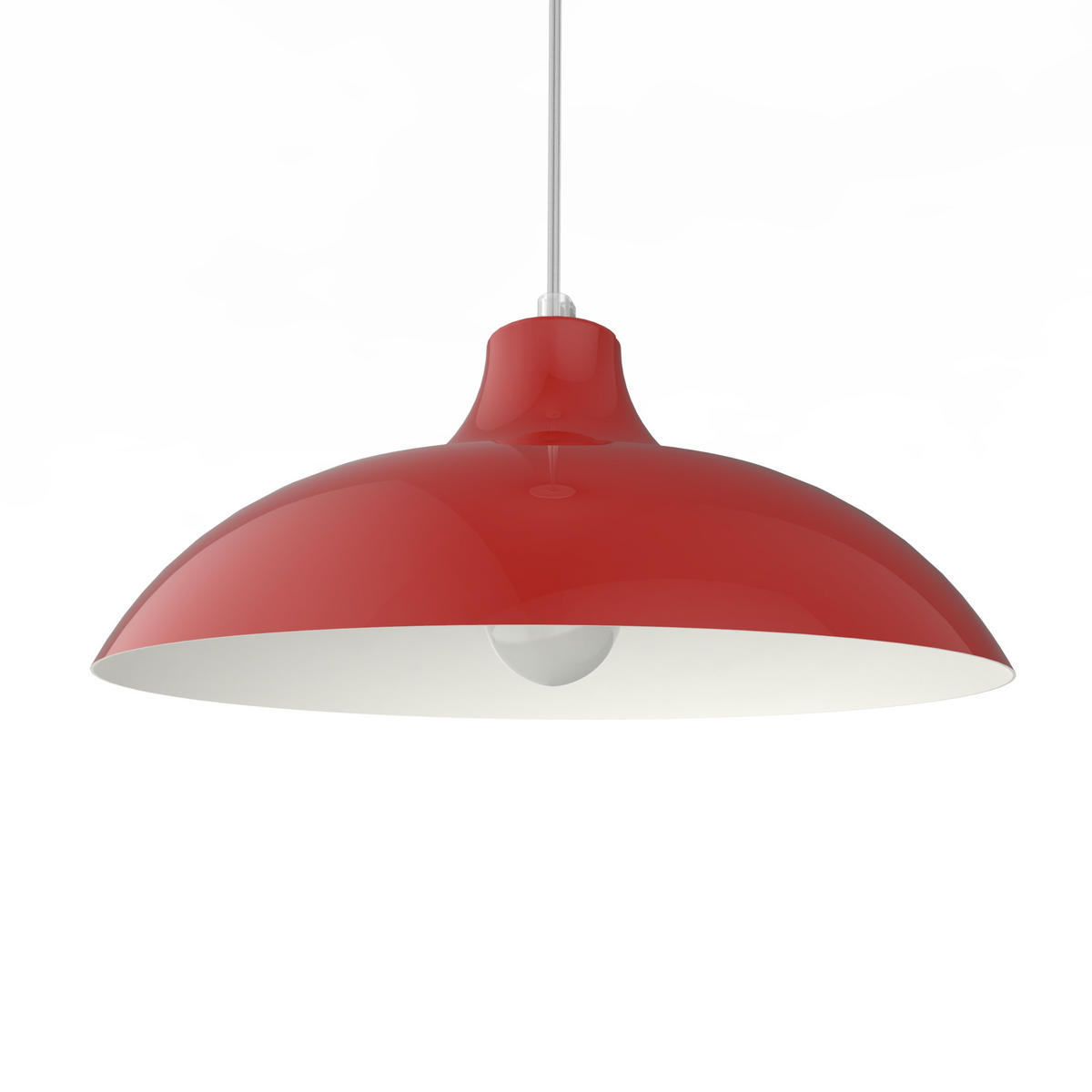 HÄNGELEUCHTE - Rot, Metall (40/40/17cm) - Lumicom