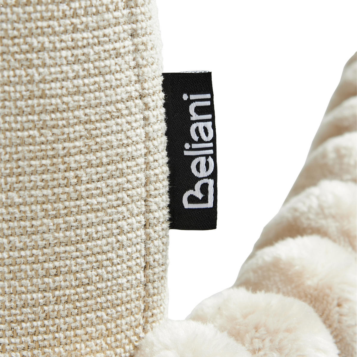 ESSZIMMERSTUHL 2er-Set Hellbeige Amity - Beige/Schwarz, Textil (50/84/56cm) - Beliani