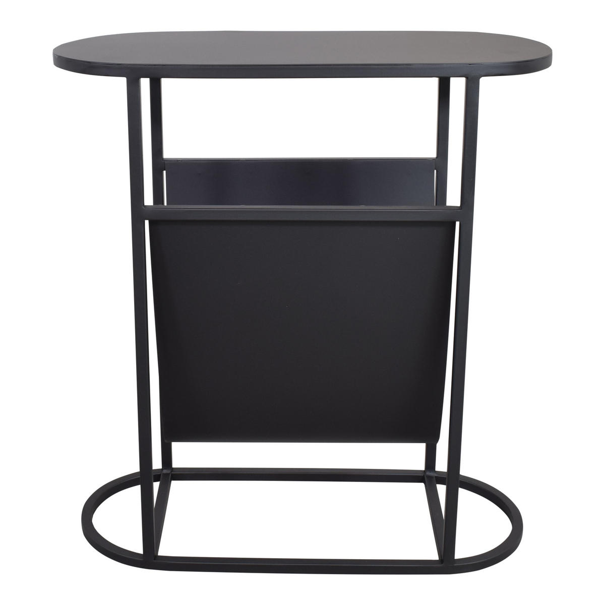 BEISTELLTISCH Frits Schwarz - Schwarz, Metall (50/20/55cm) - LOFT42