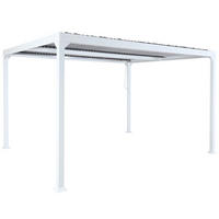 PERGOLA Weiß - Weiß, Metall (306/224/368cm) - MCW