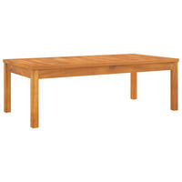 COUCHTISCH 100/50/33 Cm Massivholz Akazie - Braun, Holz (100/50/33cm) - vidaXL