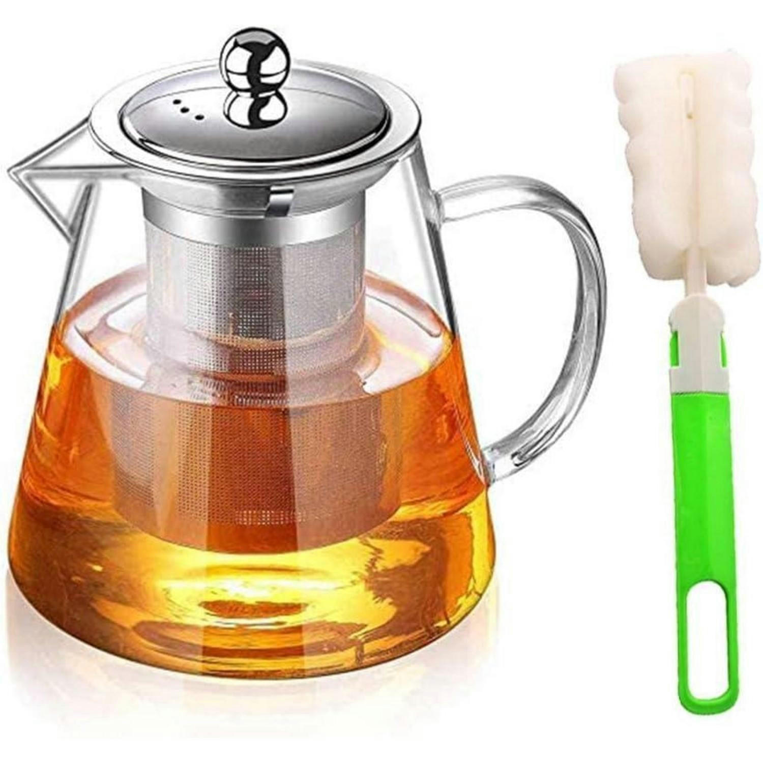 TEEKANNE Glas 1300ML mit Siebeinsatz - Transparent, Glas (14/14cm)