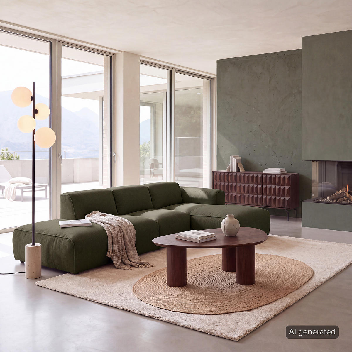 ECKSOFA mit Chaiselongue - Schwarz/Grau, Kunststoff/Textil (290/173cm) - home24