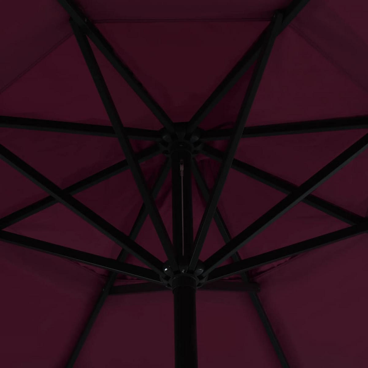SONNENSCHIRM Mit Aluminium-Mast 500 Cm Bordeauxrot - Rot, Textil (500/500cm) - vidaXL
