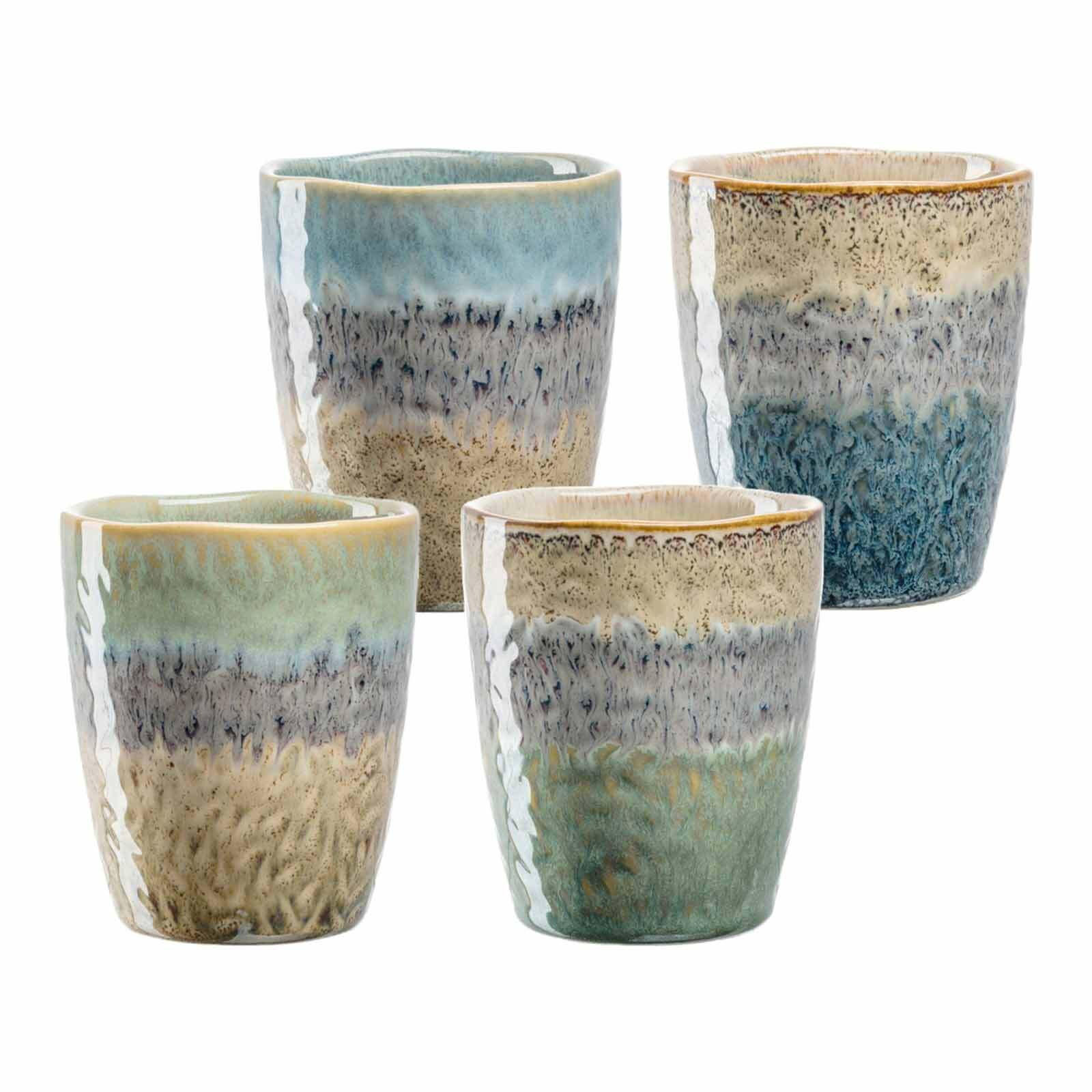 KAFFEEBECHER Matera bunt 300 ml 4er Set - Multicolor, Keramik (0.3L) - Leonardo Living