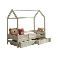 HAUSBETT Naomi - Olivgrün, Holz (90/200cm) - MIRJAN24