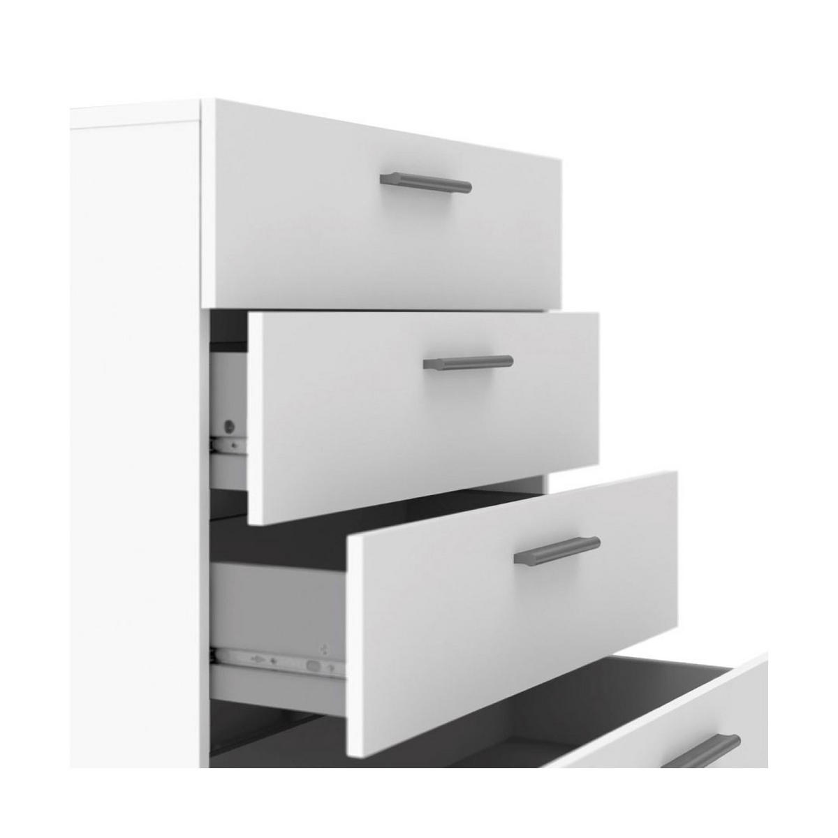 KOMMODE Weiß - Weiß, Holzwerkstoff (80/68/40cm) - ebuy24