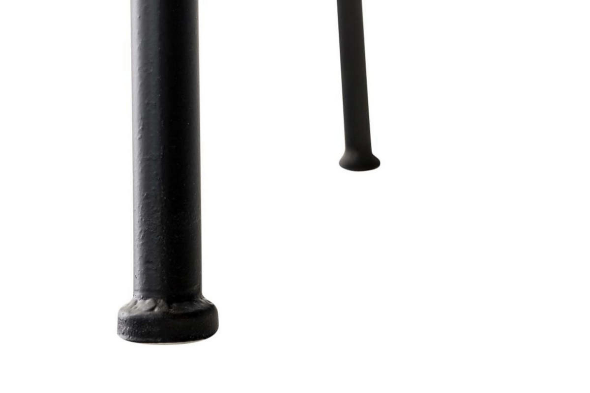 BARHOCKER 2er Set Metall schwarz - Schwarz, Metall (42/70/42cm) - CLP