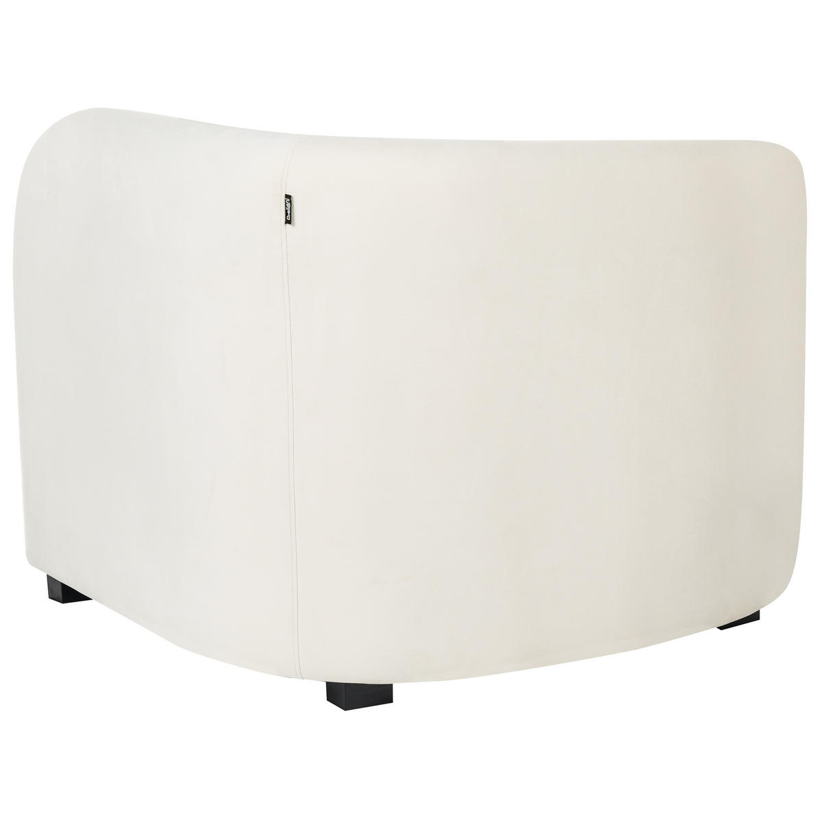 SESSEL 2er-Set Cremeweiß Veltada - Weiß, Textil (95/72/86cm) - Beliani