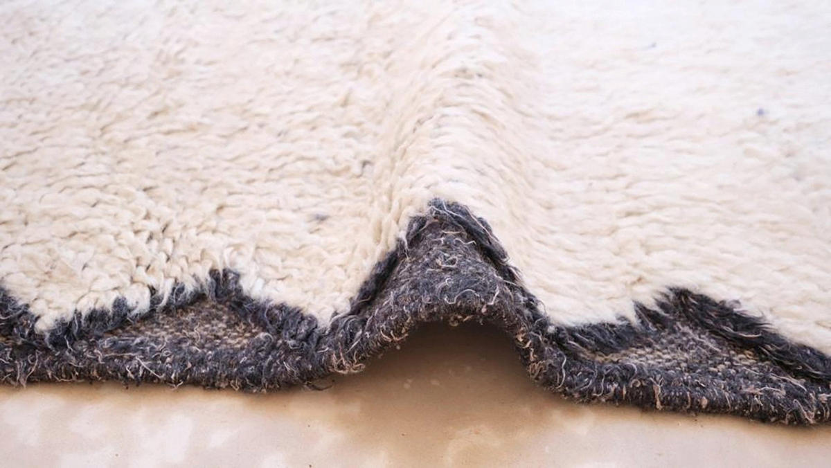 BERBERTEPPICH aus reiner Wolle 168x 261 cm - Beige, Naturmaterialien (168/261cm) - AFK Living