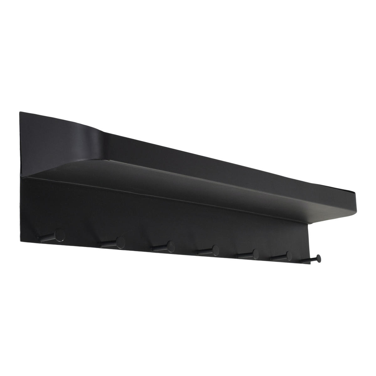 KLEIDERABLAGE Lucia Schwarz - Schwarz, Metall (98/22/16cm) - LOFT42
