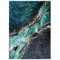 TEPPICH TOSCANA Petrol 160/230 cm - Petrol, Textil (160/230cm) - Tapiso
