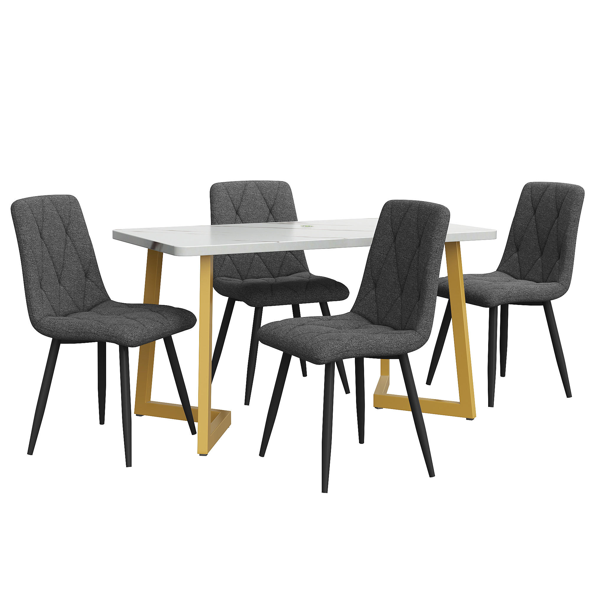ComfortXL Essgruppe Gold 117x75x68 cm