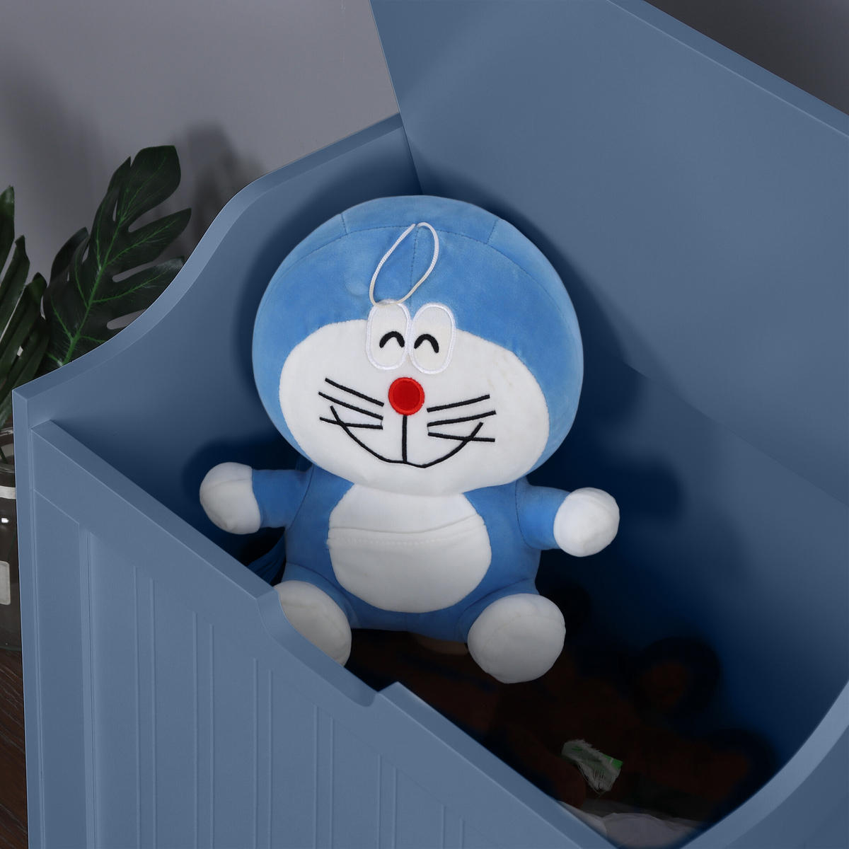 WÄSCHETRUHE - Grau, Holzwerkstoff (56/53/36cm) - Relaxdays