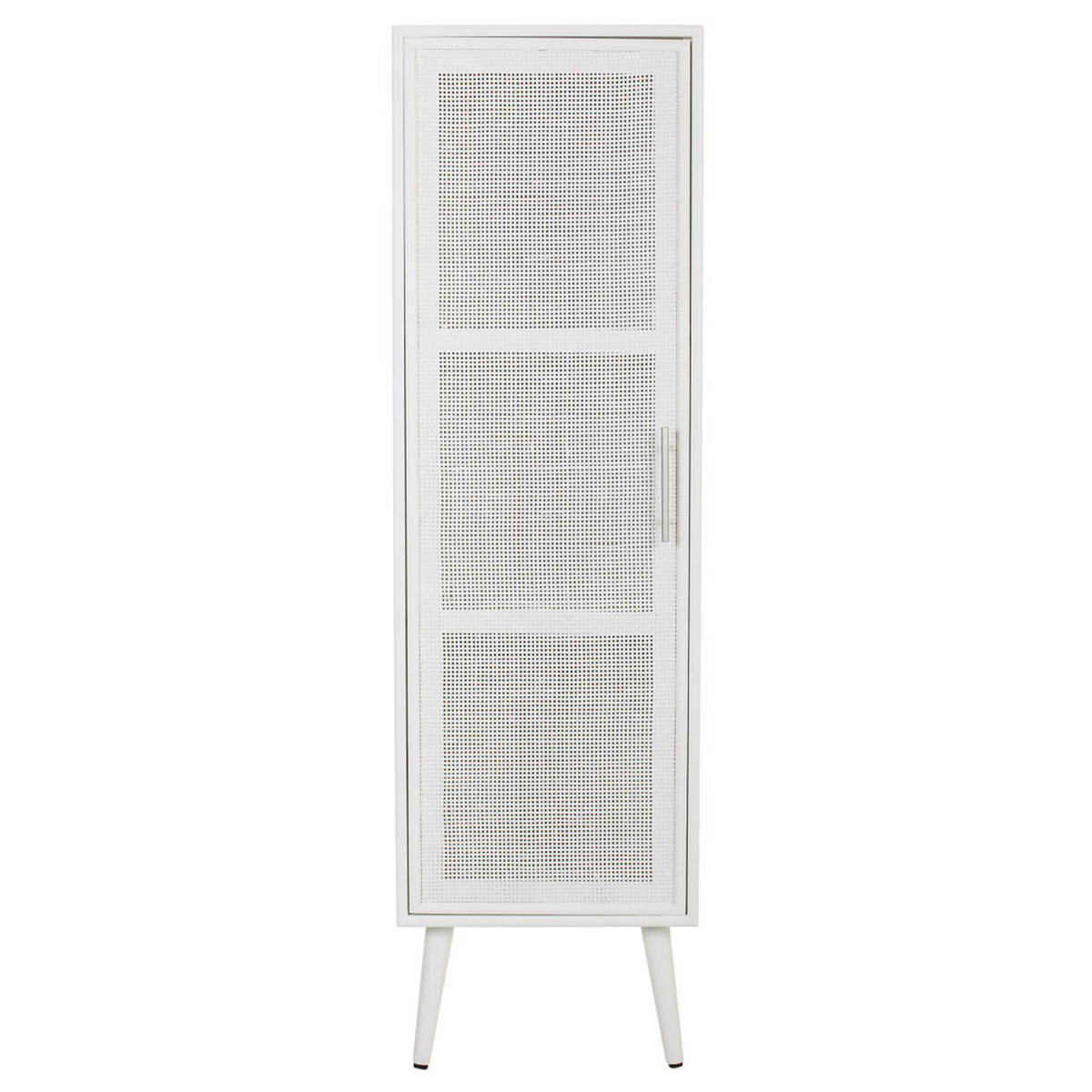 SCHRANK aus Holz und Gitter 41x37x140cm - Weiß, Holz (40.5/139.5/37cm) - Wanderlust