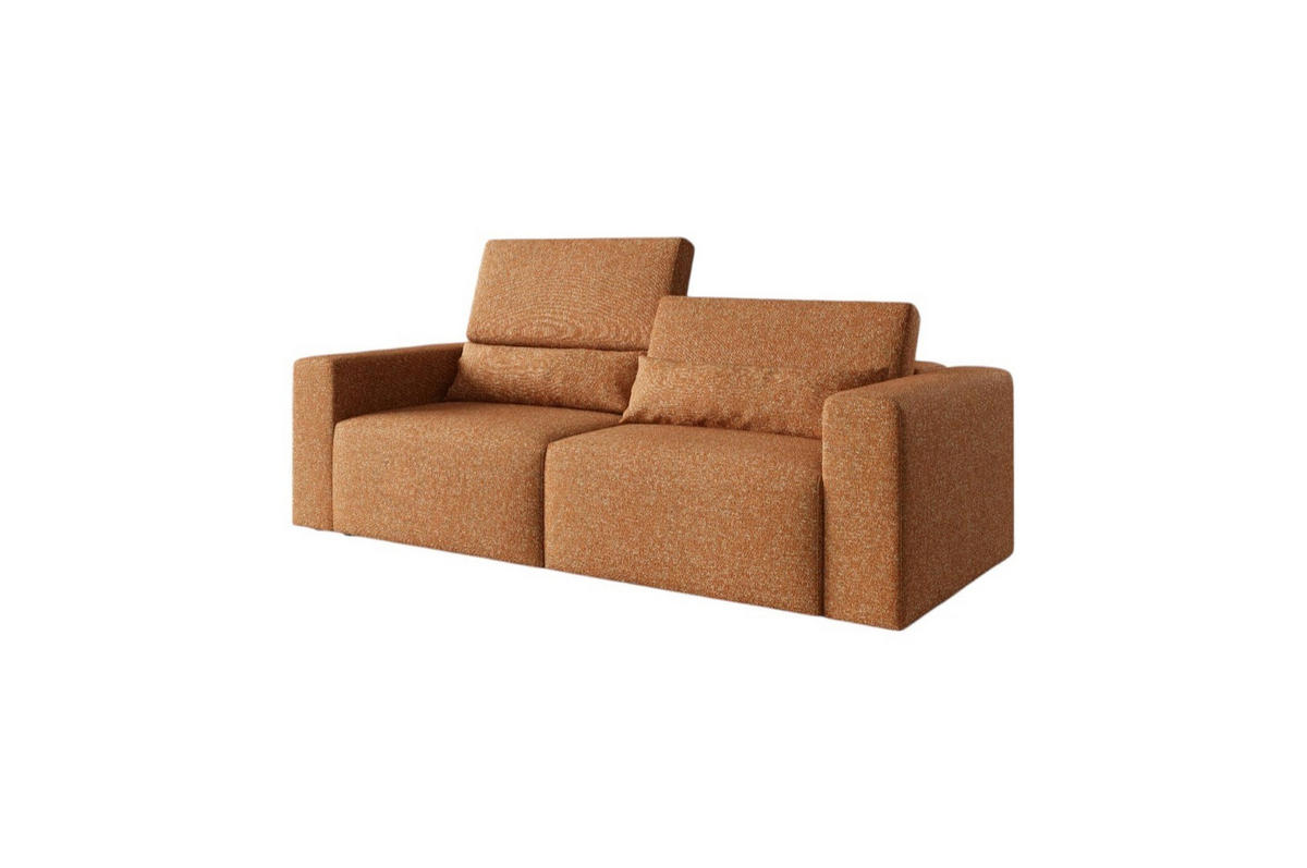 SOFA Modular Premium Kupferfarben - Schwarz/Kupferfarben, Holz/Holzwerkstoff (225/97/103cm) - Furnisell