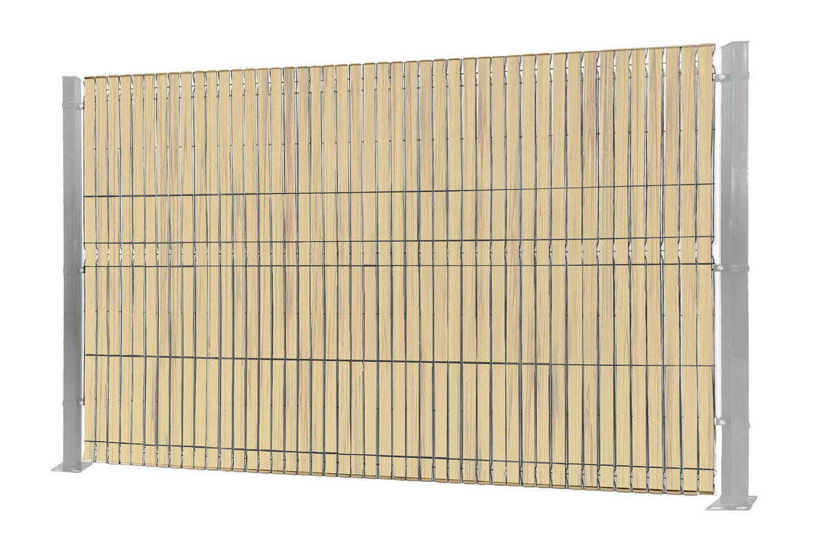 PVC SICHTSCHUTZSTREIFEN ROLLE FLEXIBEL Baldo Beige 60m L.46mm - Mit Clips und Endprofil - Beige, Kunststoff (6000/0.1cm) - Casanoov