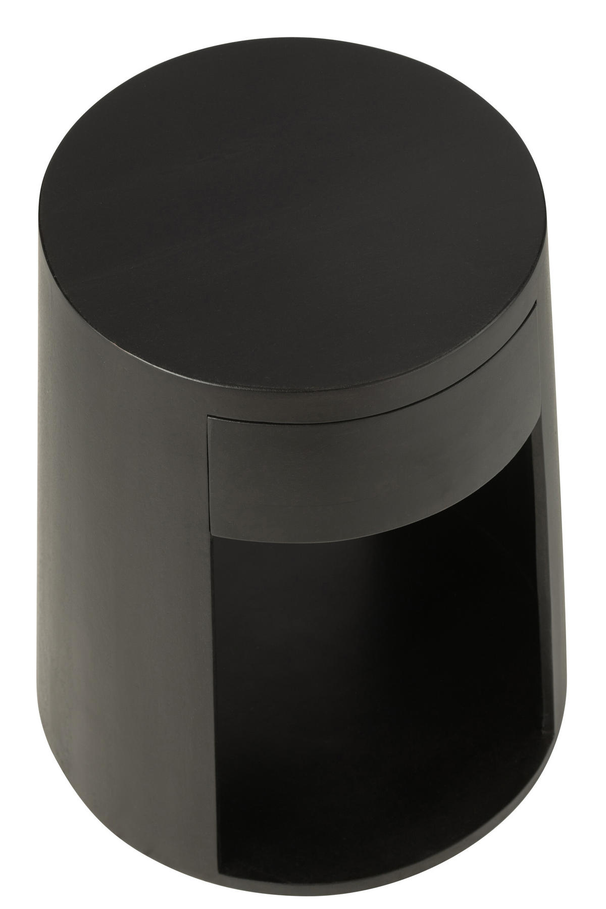 BEISTELLTISCH DRAWN - Holz - Schwarz - Schwarz, Holz (40/40/50cm) - J-Line