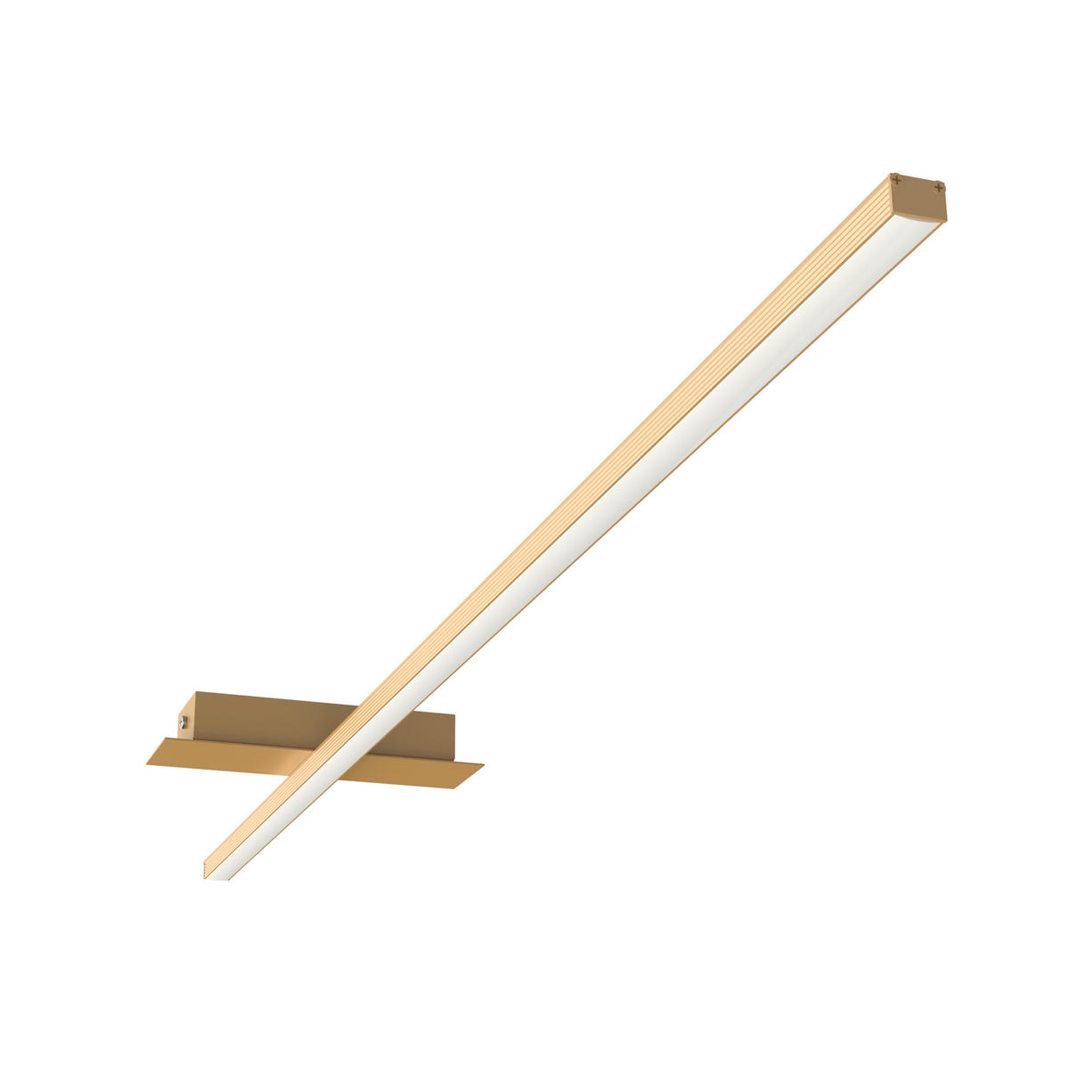 LED-DECKENLEUCHTE - Goldfarben, Metall (2/100/2cm) - Lumicom