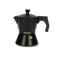 KAFFEEMASCHINE Mia Mokka schwarz 150 ml - Schwarz, Metall (10/15/16cm) - Homla