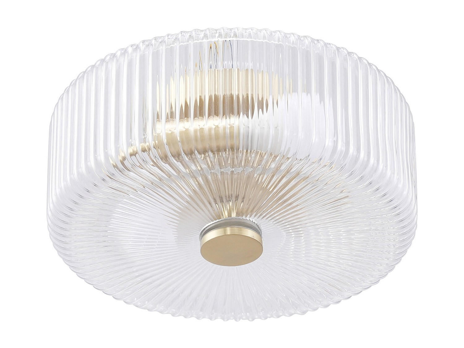 Vente-Unique Deckenleuchte Transparent, Gold 30x15x30 cm