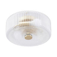 DECKENLEUCHTE - 30 x 30 - metall - transparent, goldfarben Lacaya - Transparent/Goldfarben, Metall (30/30/15cm) - Vente-Unique