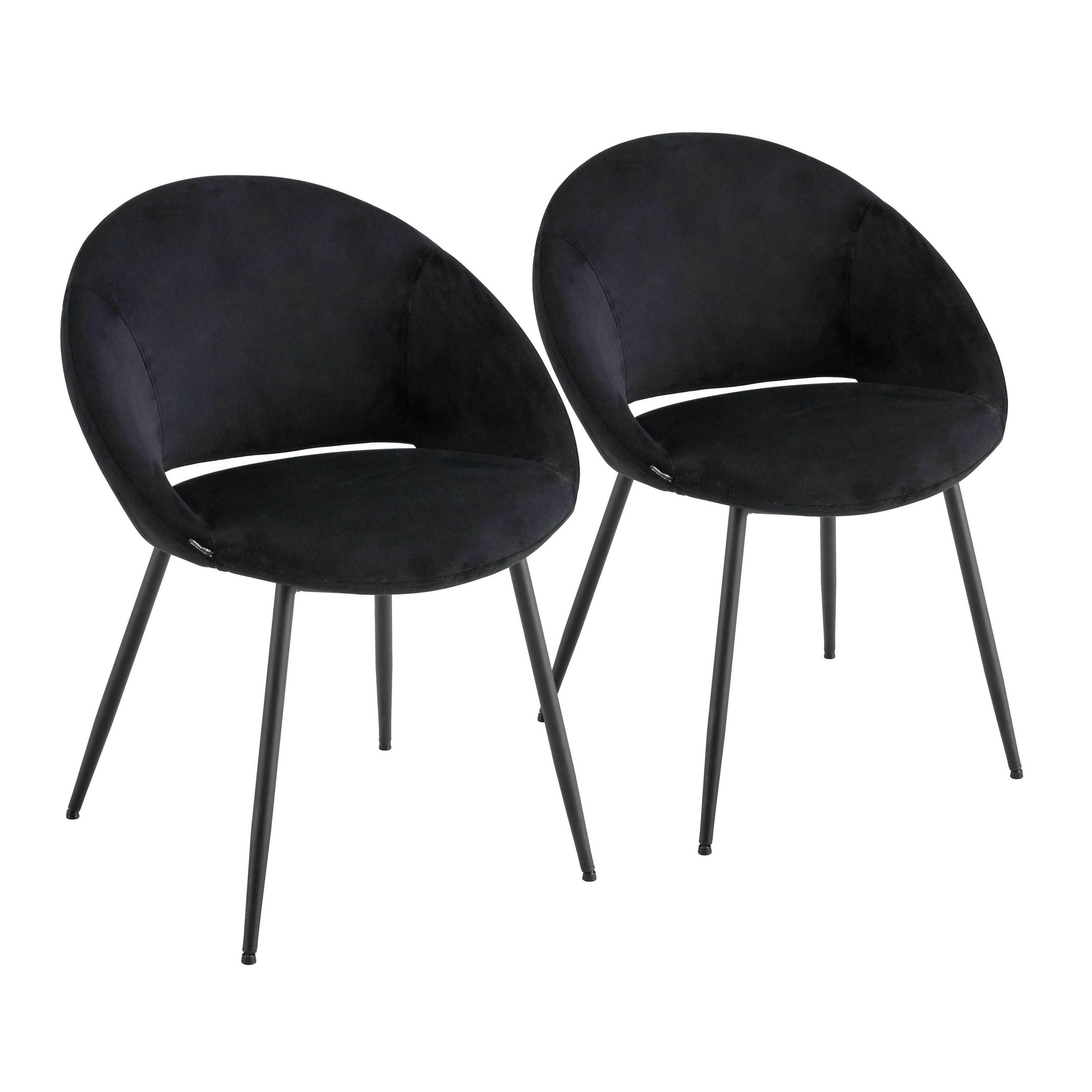Oviala Stühle Schwarz 60x81x61 cm
