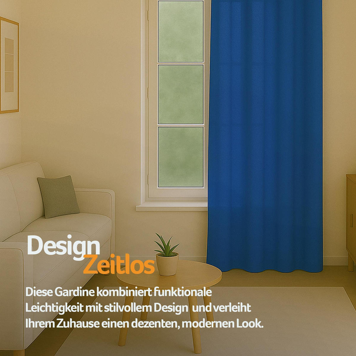 FERTIGVORHANG blickdicht 140x145 cm Universalband Blau - Blau, Textil (140/145cm) - Bestlivings