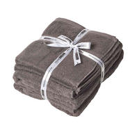 FROTTIERSET Comfort 4-teilig schiefer - Grau, Textil (70/130cm) - Homescapes