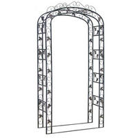 ROSENBOGEN Medici schwarz - Schwarz, Metall (120/240/45cm) - TPFGarden