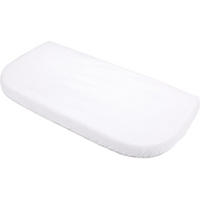 CEARȘAF cu elastic pentru bebe pătuț atașabil impermeabil 7in1 - alb, material textil (37/73cm) - waldin