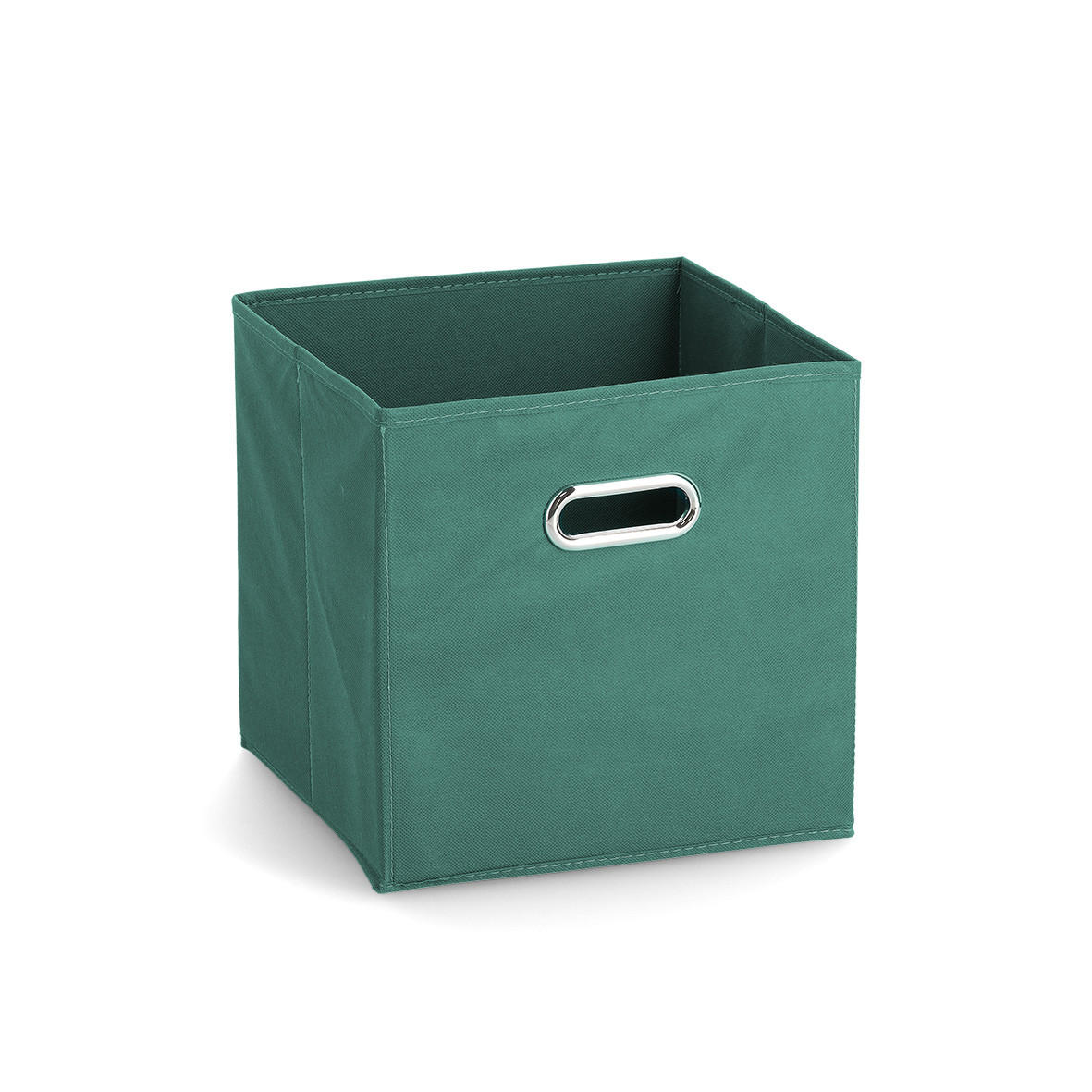 AUFBEWAHRUNGSBOX mit Griff, Vlies - Petrol - Petrol, Textil (28/28/28cm) - Zeller Present