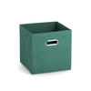 AUFBEWAHRUNGSBOX mit Griff, Vlies - Petrol - Petrol, Textil (28/28/28cm) - Zeller Present