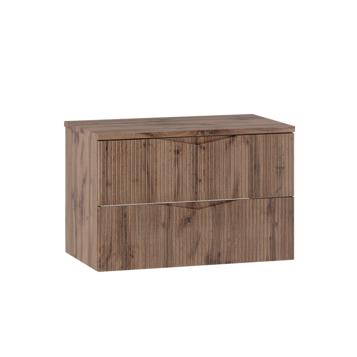 WASCHTISCHUNTERSCHRANK 80.6cm Tao Holz - Braun, Holzwerkstoff (80.6/52.2/46.5cm) - Petits-meubles