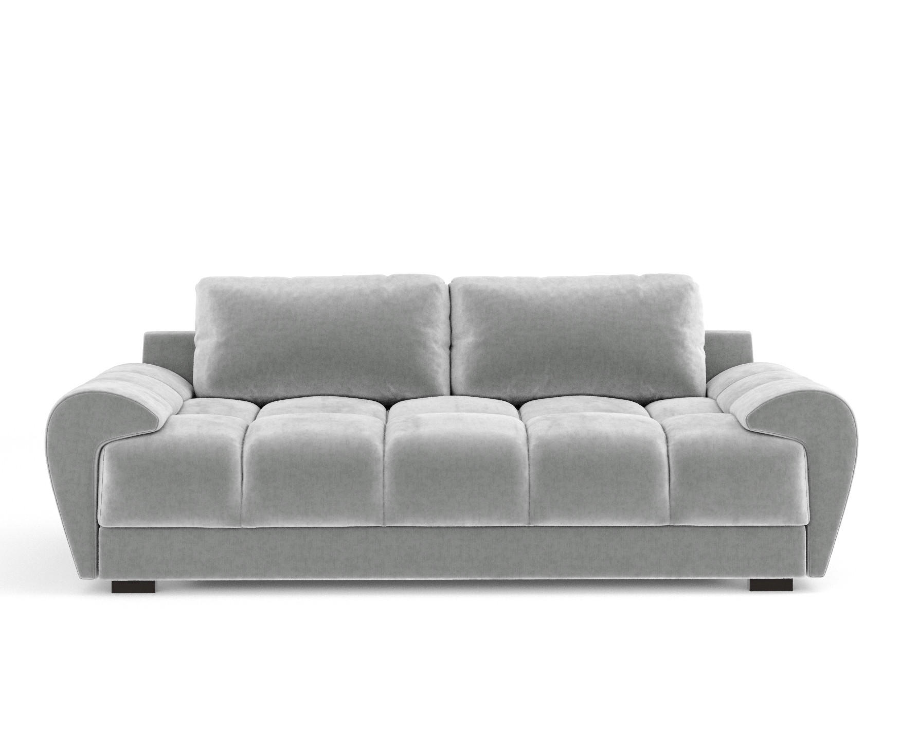 3-SITZER SOFA Peebles Creme Samtstoff - Creme/Schwarz, Holz/Holzwerkstoff (244/90/101cm) - Maison de Reve