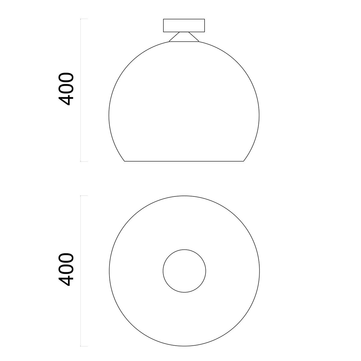 DECKENLEUCHTE Focus - Dunkelbraun, Metall (40/40/40cm) - Lumicom