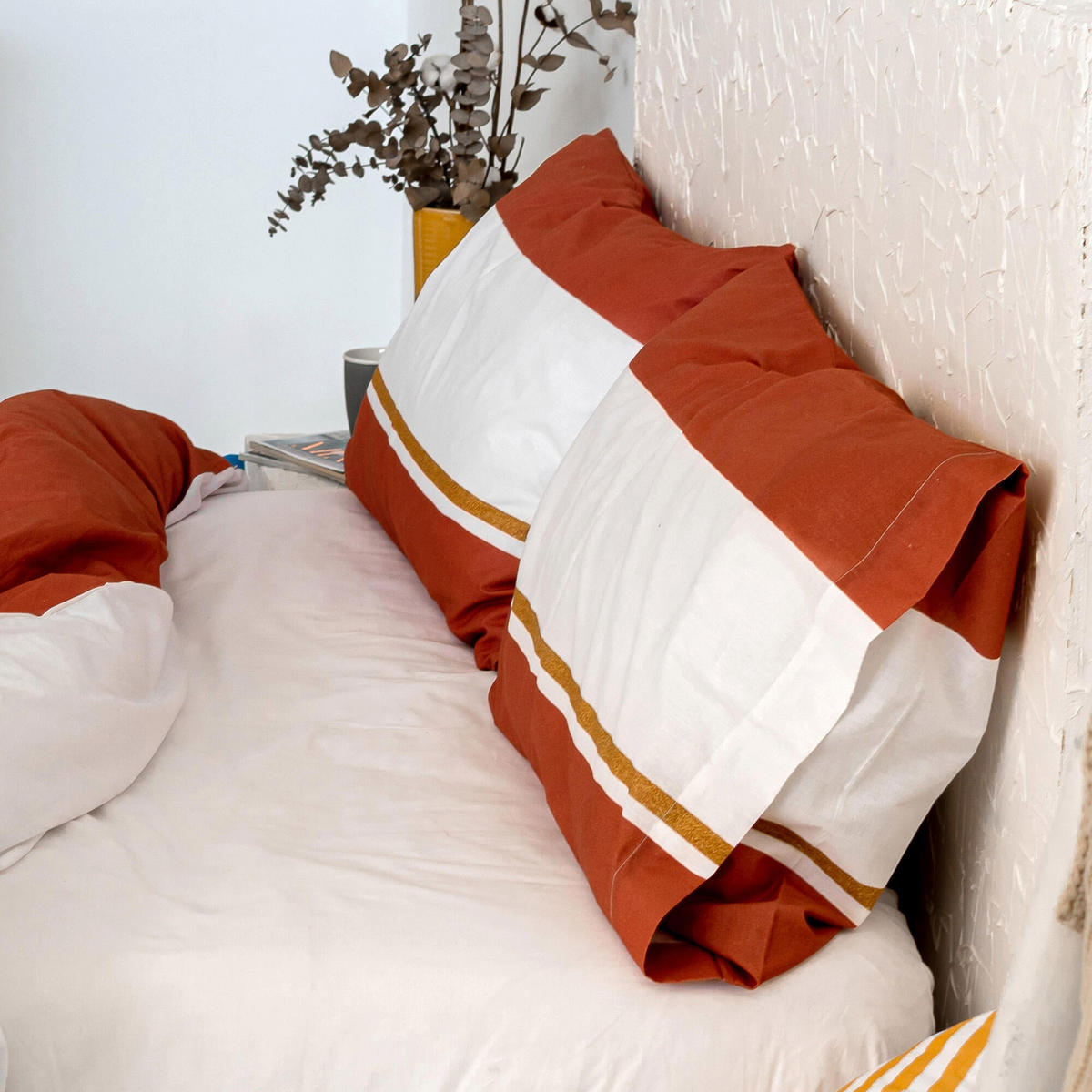 KISSENBEZUG golden lands 45x125 cm mehrfarbig - Multicolor, Textil (45/125cm) - Happy Friday