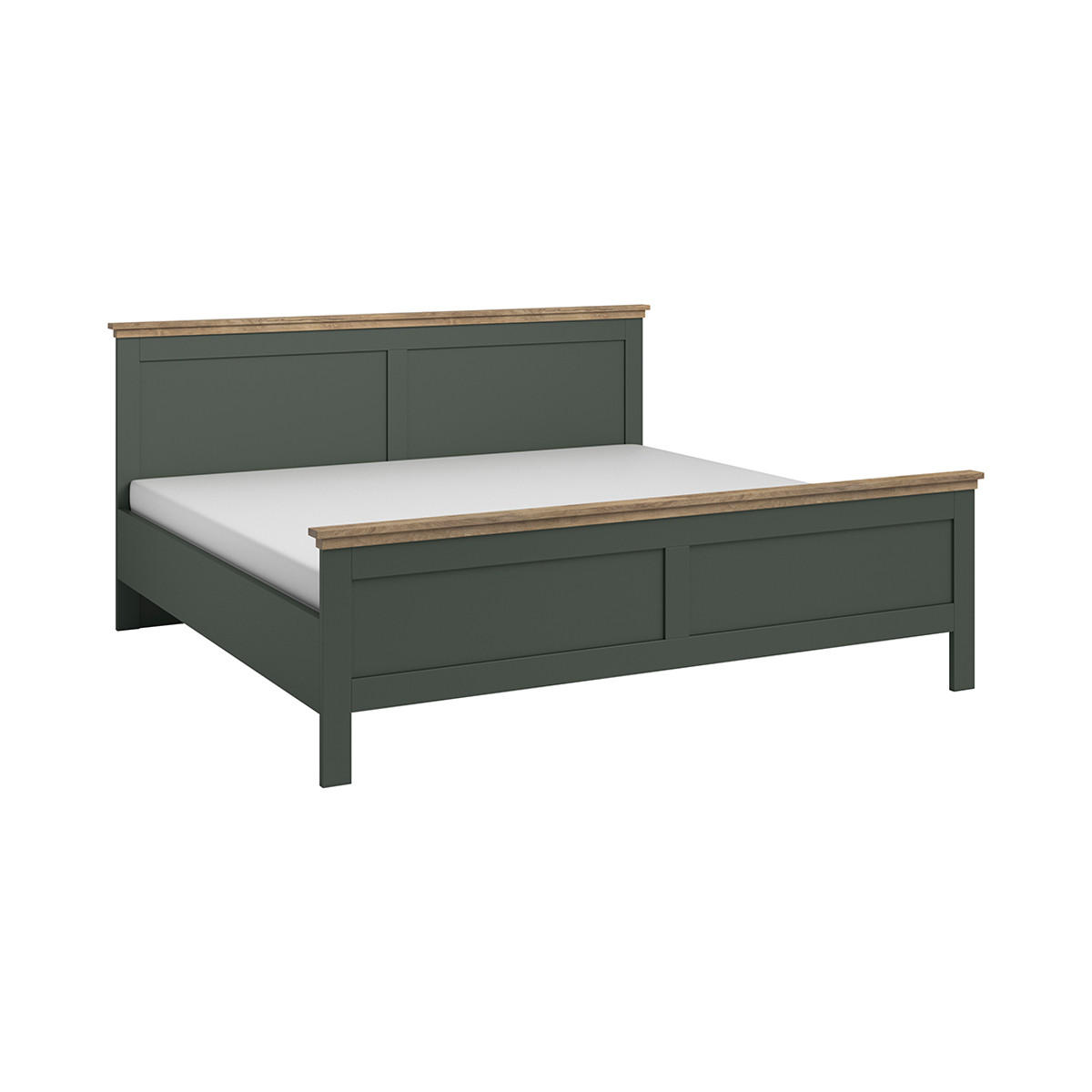 POSTEL 140/200 Martin Zelená a dřevo - zelená barva, kompozitní dřevo (140/200cm) - Petits-meubles