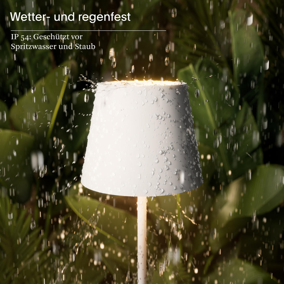 LED Akku-Tischlampe, Nuindie 3.0 schneeweiß - Weiß, Metall (38/10/38cm) - Sigor