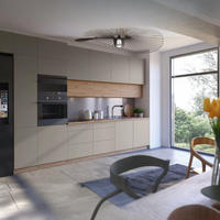 KÜCHENZEILE 400 cm - Langen K18-M400 - in Artisan Eiche/Beige - Beige, Holz (400/248/58cm)
