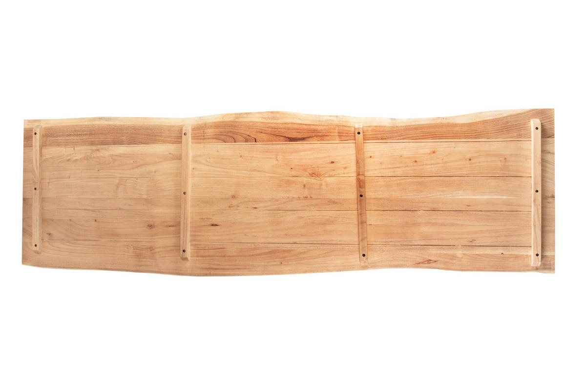 TISCHPLATTE CURT - Beige/Naturfarben, Akazienholz/Holz (60/200/3cm) - SAM