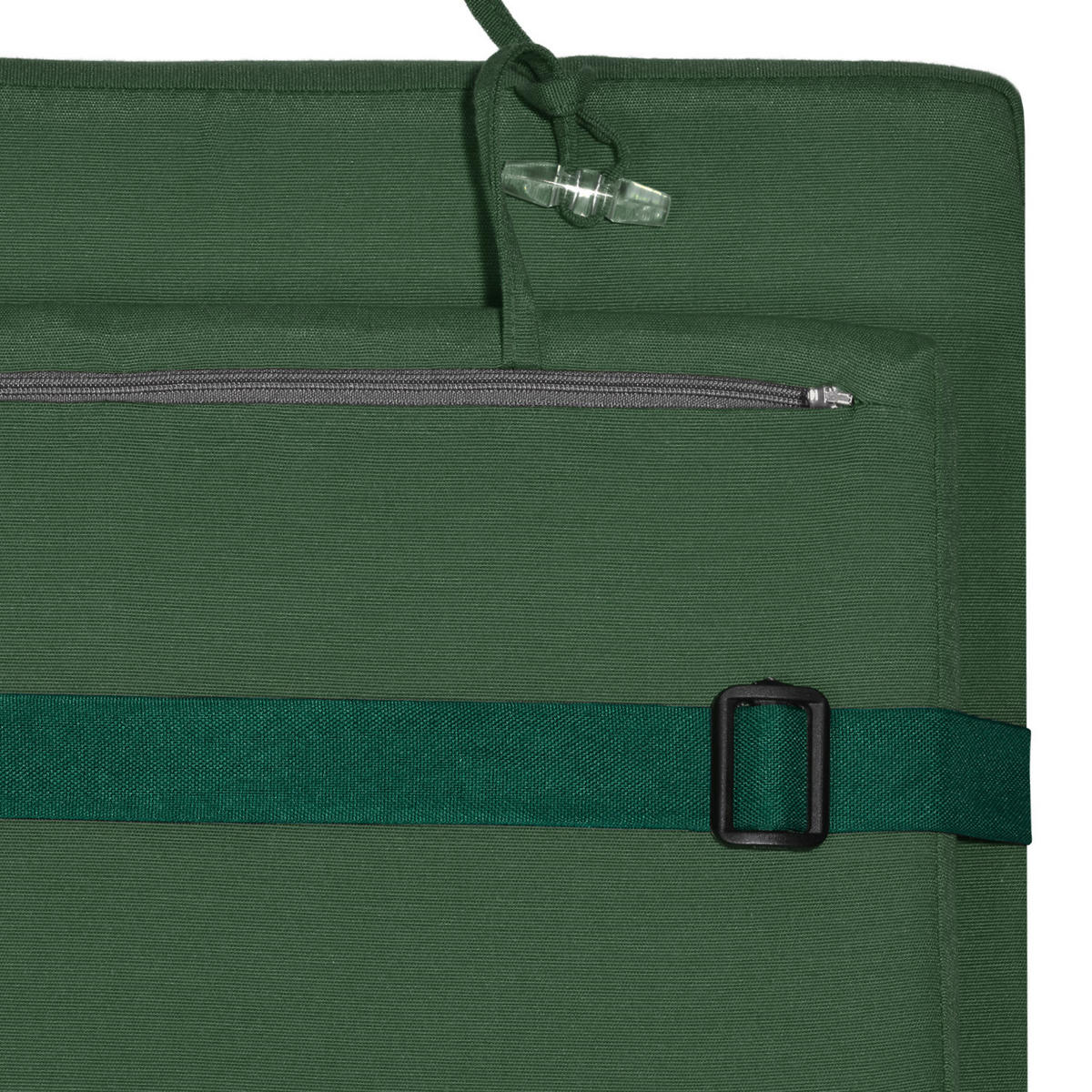 DECKCHAIRAUFLAGE Loftlux DC 175/45/5 cm Dunkelgrün - Dunkelgrün, Textil (45/5/175cm) - Beautissu 