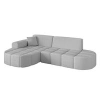 ECKSOFA Ottomane Links LIVO-L1 - 252x173x79,5 cm Hellgrau - Hellgrau, Holzwerkstoff/Textil (252/173cm) - ALTDECOR