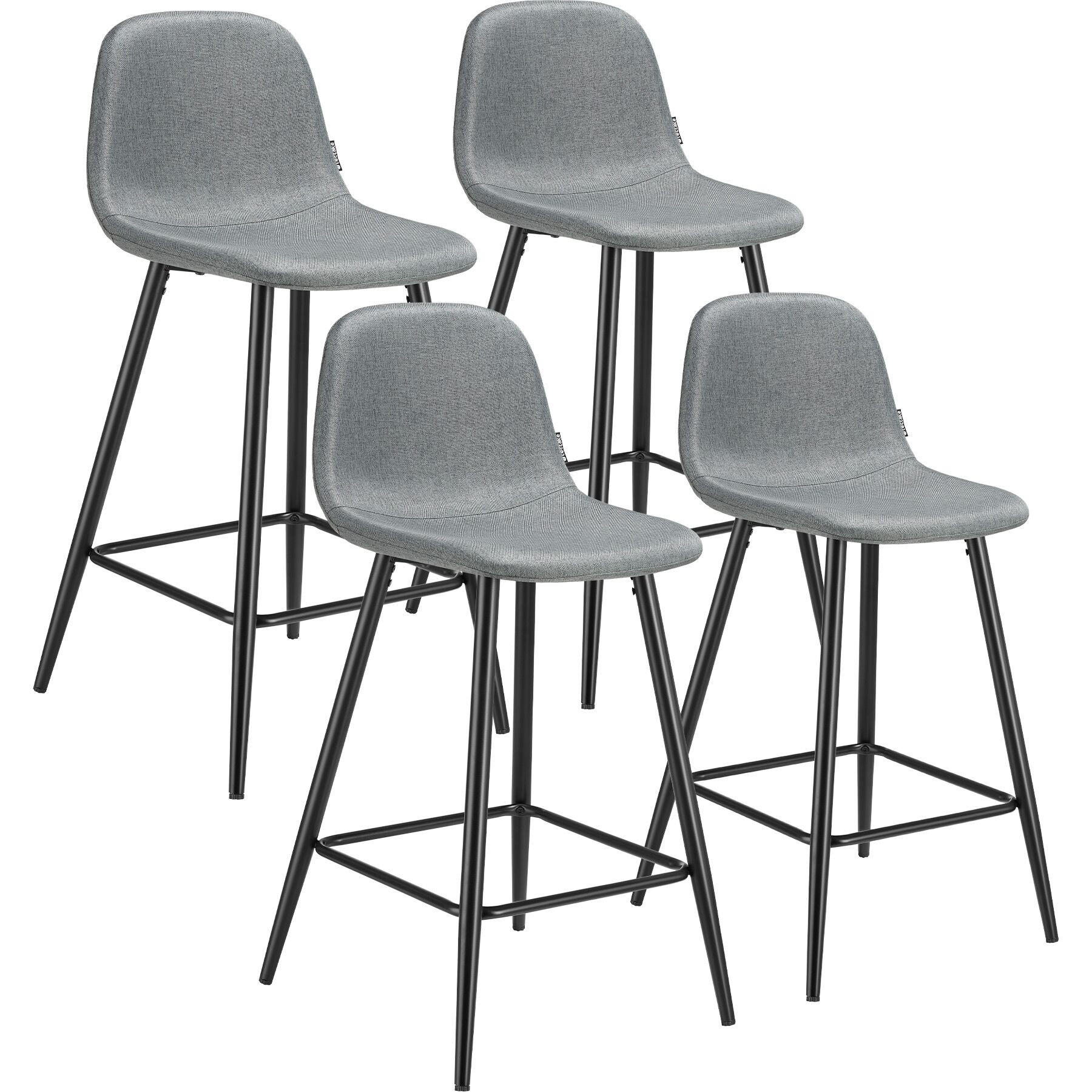 THEKENSTUHL Willow,45 x 48 x 92 cm, Belastbarkeit 120 kg,dunkelgrau/schwarz - Dunkelgrau/Schwarz, Kunststoff (45/92/48cm) - tectake