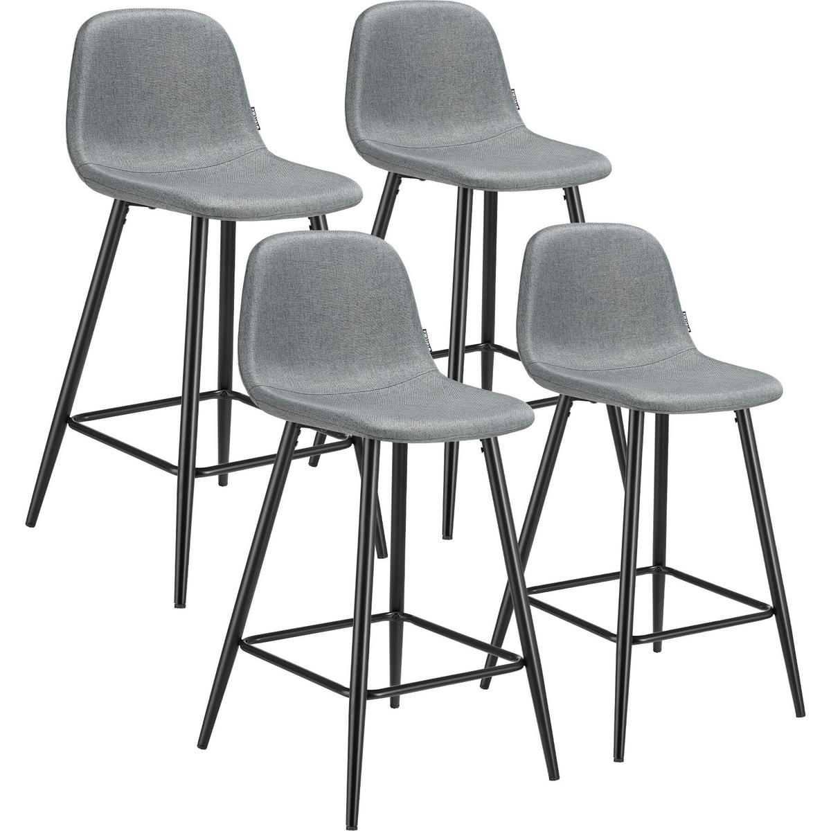 THEKENSTUHL Willow,45 x 48 x 92 cm, Belastbarkeit 120 kg,dunkelgrau/schwarz - Dunkelgrau/Schwarz, Kunststoff (45/92/48cm) - tectake