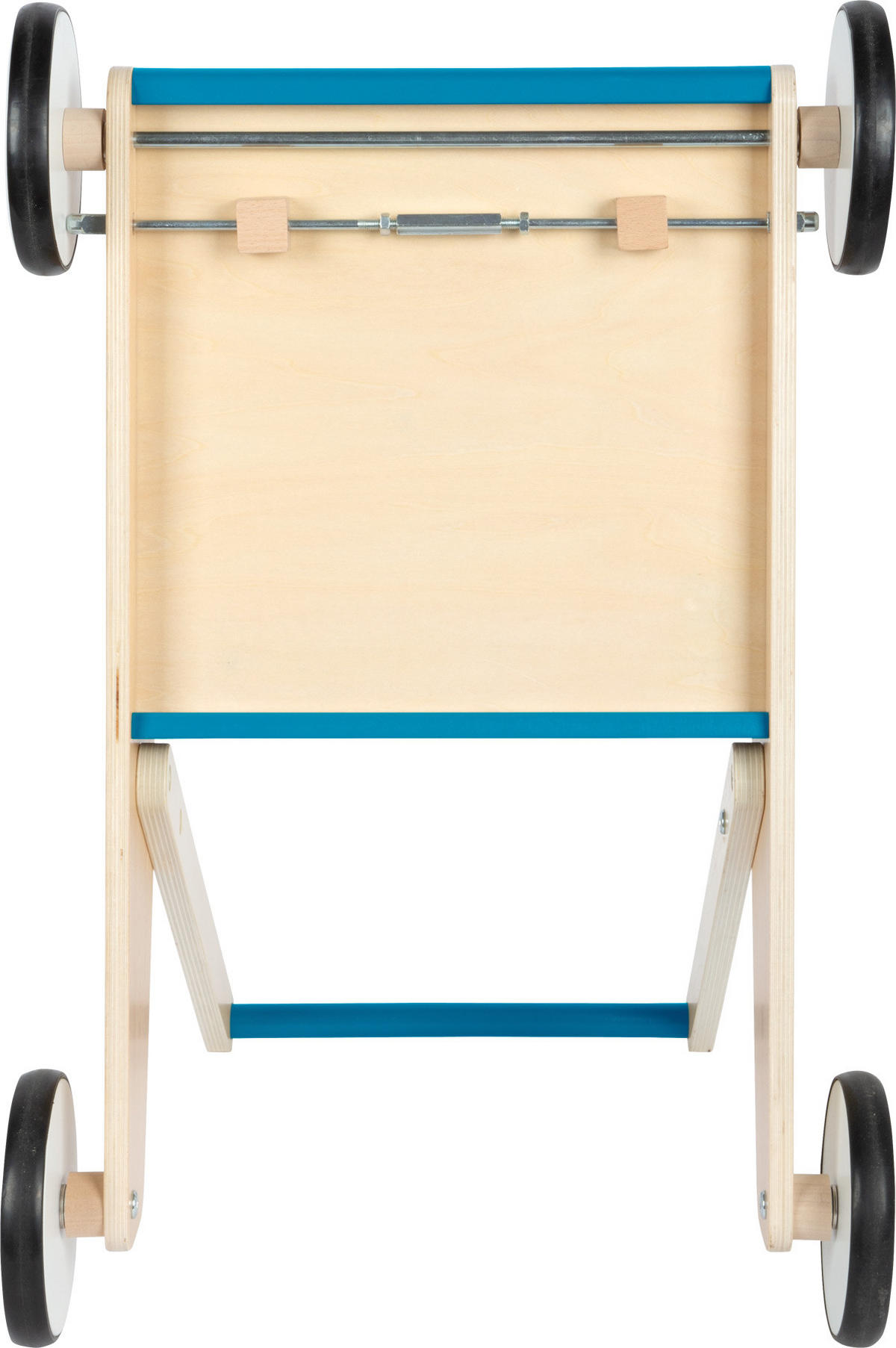 LAUFLERNWAGEN PETROLBLAU - Naturfarben, Holz (40.5/45.5/62cm) - small foot
