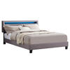POLSTERBETT MIT LED LEXINGTON 140X200 CM - Grau, Textil (140/200cm) - CARO-Möbel